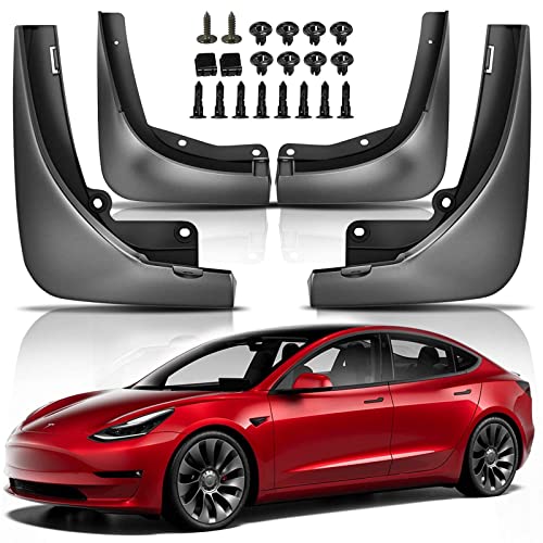 YHTAUTO Juego de 4 Guardabarros Guardabarros para Tesla Modelo Y 2020-2021