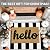 IOHOUZE Black White Striped Rug -27.5" X 43" Front Door Mats Outdoor,Washable Rug for Front Porch Decor,Spring Summer Welcome Mats Outdoor Indoor, Doormat for Farmhouse/Entryway/Home Entrance