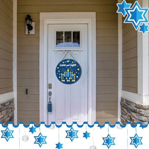 Blosssound-3-Pcs-Hanukkah-Front-Door-Sign-Round-Hanukkah-Hanging-Ornament-Hanging-Wooden-Plaque-Decoration-Chanukah-Party-Wall-Sign-Hanger-for-Farmhouse-Home-Living-Room-Birthday-Party-Supplies Blosssound 3 Pcs Hanukkah Front Door Sign Round Hanukkah Hanging Ornament Hanging Wooden Plaque Decoration Chanukah Party Wall Sign Hanger for Farmhouse Home Living Room Birthday Party Supplies
