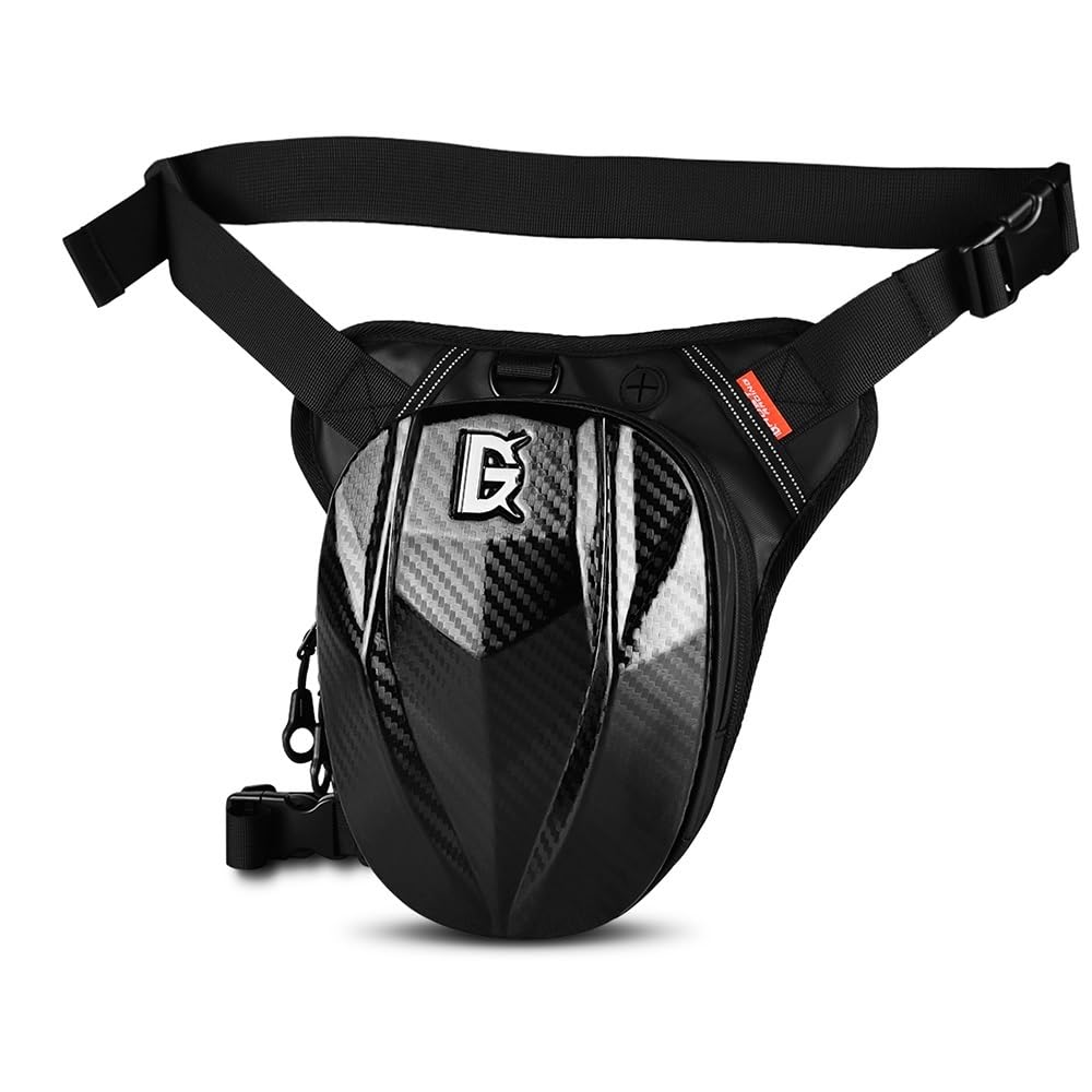 Sacoche Moto Jambe Sacoche de Jambe de Moto de Course, Sac Banane de vélo étanche, Sac de Cuisse de Cyclisme, Sac de Taille de Tourisme, Sac à Dos Noir Sacoche De Jambe Moto