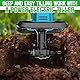 Akku-Bodenhacke und Kultivator kompatibel mit Makita 18V Batterie, elektrischer Motorhacke, 550W 360RPM Gartenfräse 20cm Arbeitsbreite,15 cm Arbeitstiefe, Frästiefe Gartenfräse(Ohne Akku)
