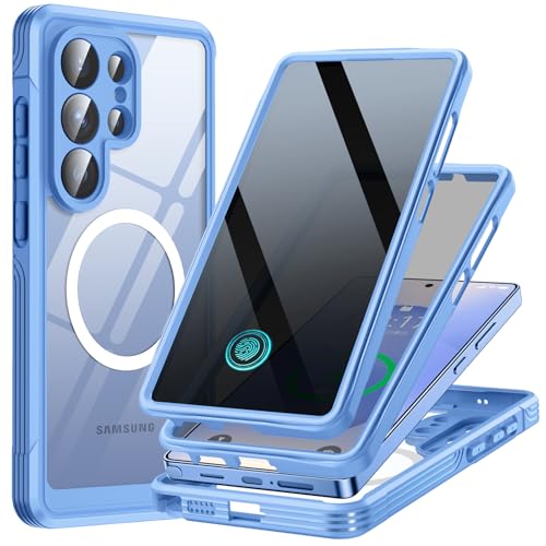 MESTRIEV Galaxy S26 Ultra �p �P�[�X�y�`�����h�~�EMagSafe�Ή��E�ČRMIL�K�i�z�S�ʕی� 9H�����K���X �ϏՌ� �ی�t�B�����t�� �ϋv�� �y�� ���菝�h�~ �}�O�l�b�g���� ���C�����X�[�d�Ή� �w�ʃN���A ���ʕی� �X�}�z�P