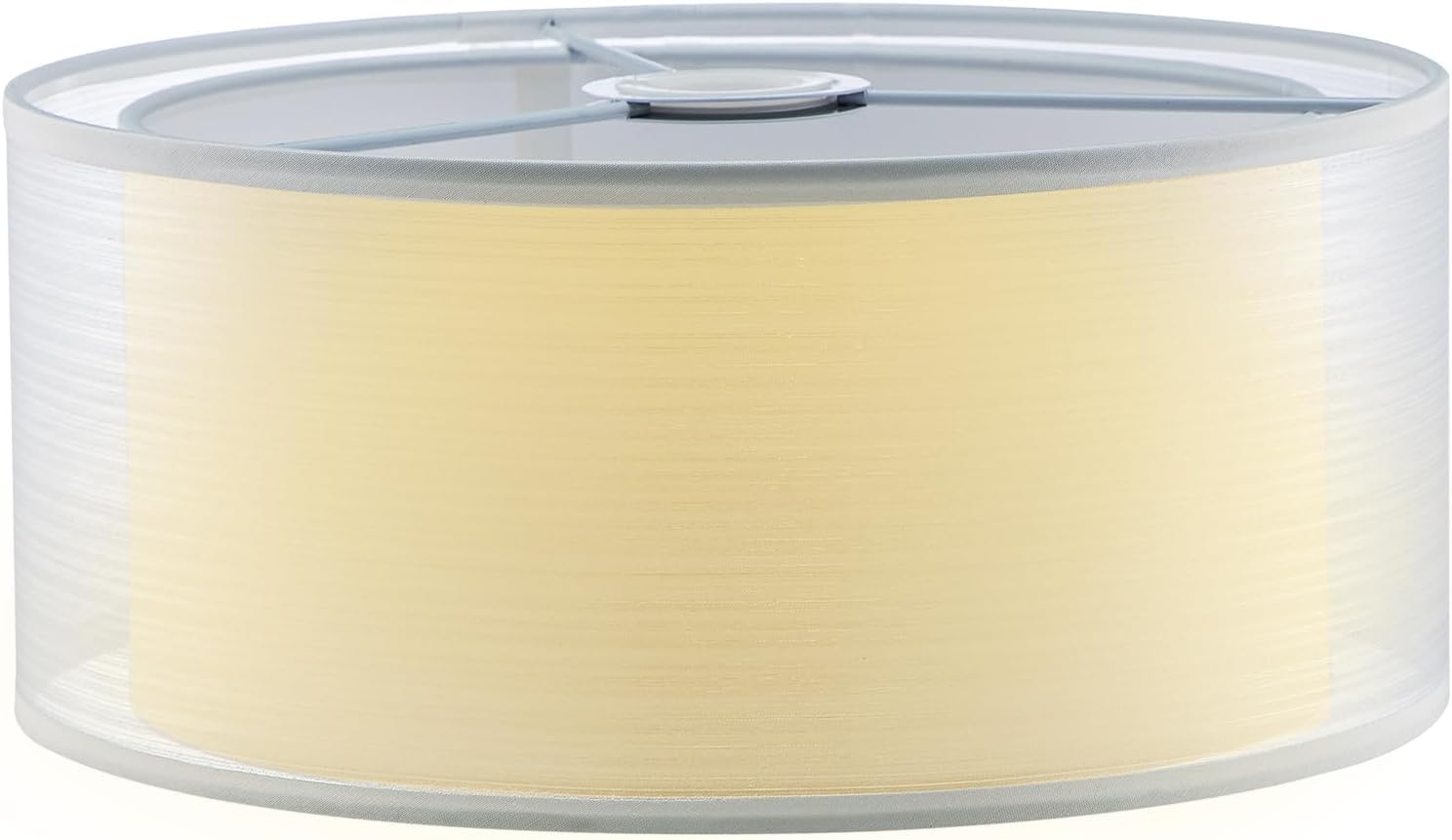 BREEZENEST Modern Large Lampshade Diffuser – Metal Lamp Shade 30cm Diameter, 13cm Height, Suitable for Ceiling Lights, Table Lamps & Floor Lamps (White)