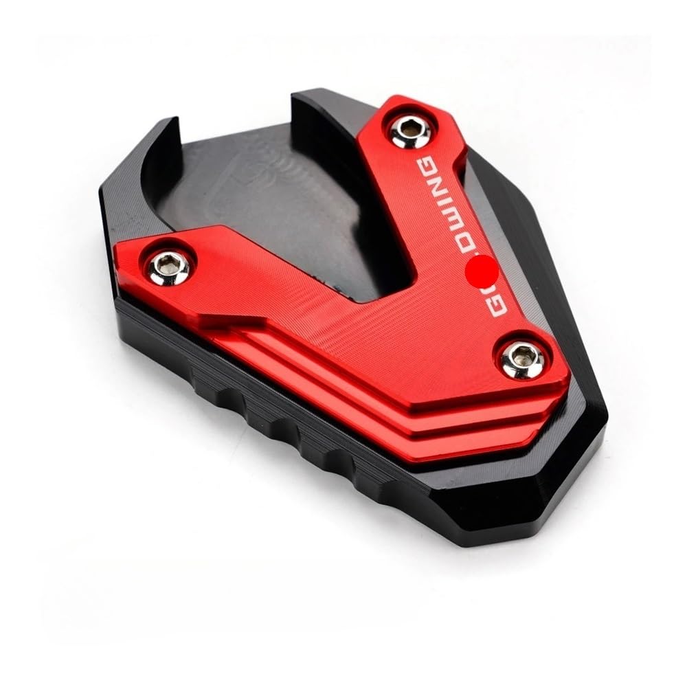 Cavalletto Moto Laterale Moto CNC Piede Supporto Piastra Di Estensione Cavalletto Laterale Ingrandire Per H&on&da Goldwing 1800 2018-2023 GoldWing GL 1800 2002-2017(2002-2017 grey)