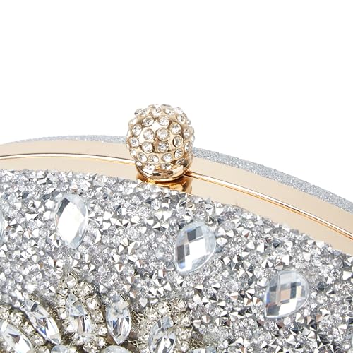 Image of Evening Bags for Women Sparkly Rhinestone Clutch Purses Luxury Handbags for Weddings Formal Prom Party 2026