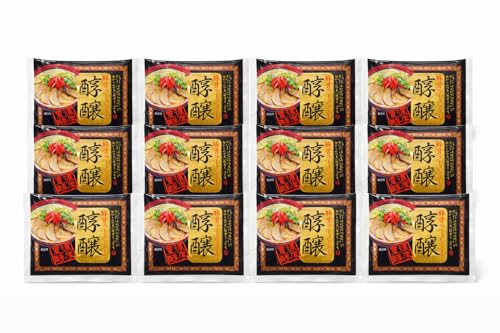 Concentrated Tonkotsu Pork Broth Fukuoka Style Rich and Intense Flavour for Ramen Pack of 12 Sachets Made in Japan
