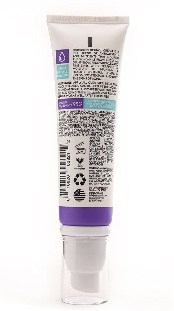 Artnaturals, Retinol Cream, Age Defense + Moisturizing Formula, 50ml, 50 ml (Pack of 1) - Image 3