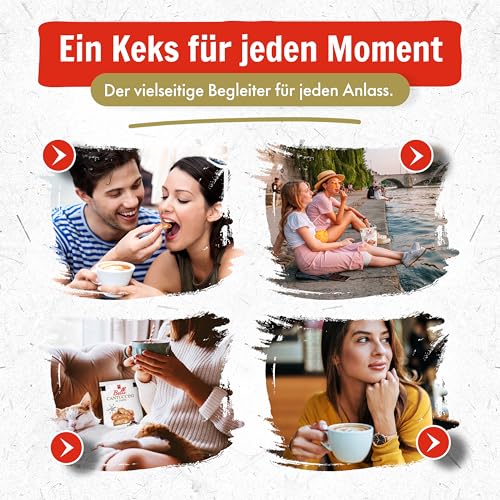 Belli Cantuccini Mandelgebäck 600G [DOPPELT GEBACKEN] mit 18% Mandel-Anteil | 60 Kekse pro Box | Italienische kekse | mit Blütenhonig | Biscotti di Prato