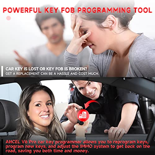 ANCEL V6 PRO+ Bidirectional Scan Tool with 2-Year Updates($400 Value), 2024 Newest Automotive Diagnostic Scanner with Key Programming/All System Scan/25+ Resets/TPMS/EPB/DPF/Android 10.0