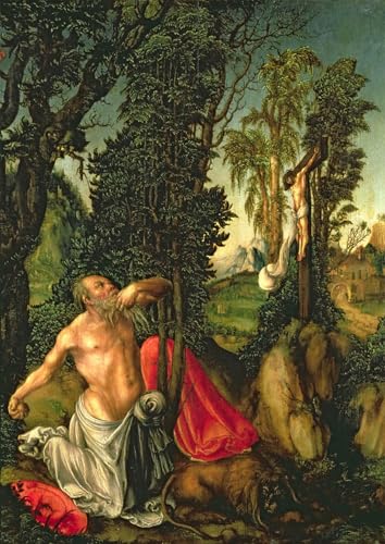 Tableaux peinture sur toile Lucas Cranach l'Ancien art nordique chambre 60x90cm