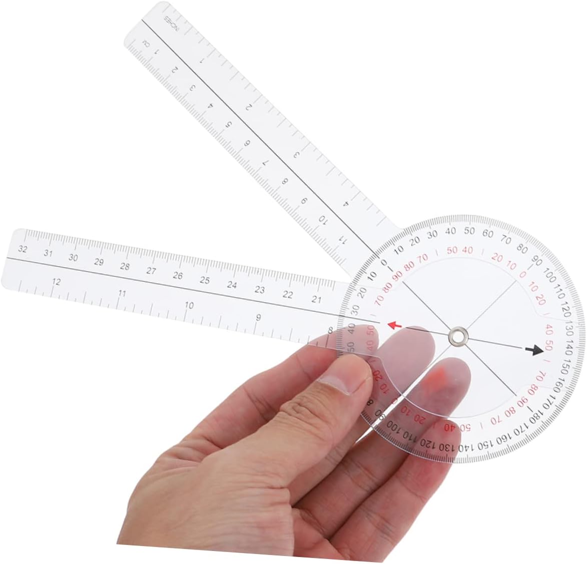 2pcs Goniometer Protractor Ruler Angle Measuring Tool for and Occupational Use Accurate Multi-Angle Measurements for Students and Professionals