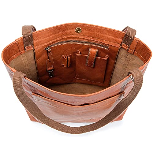 Berliner Bags Vintage shopper Seville, leren handtas voor vrouwen, bruin - Image 5