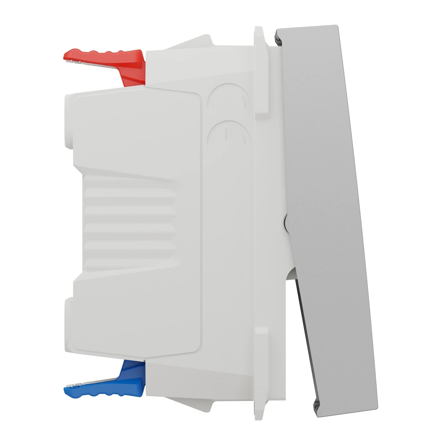 Schneider Electric - Unica - va-et-vient lum témoin - 10A - connex rapide - 1 mod - Alu - méca seul - NU310330S