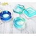 Resin Silicone Mold, Resin Casting Molds for Ashtray Square and Round Large Size Resin Art Molds with Silicone Measuring Cup, Finger Cots and Wood Sticks (Ashtray molds set)