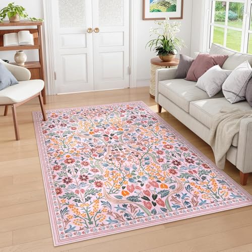 Tapis poil ras antidérapant et facile à laver pour un grand salon moderne - 2
