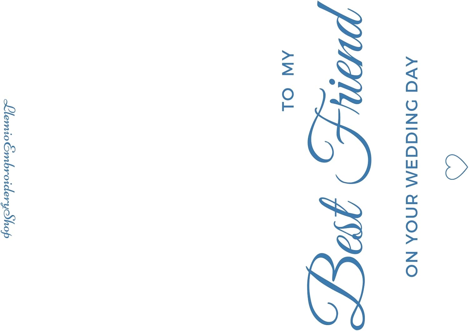 Something Blue for Bride Gift from Maid of Honor Best Friend Wedding Bridesmaid Handkerchief Blue Hankerchief Bridal Shower New Borrowed Old Embroidered - Image 3