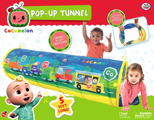 image for Sunny Days Entertainment Cocomelon Tunnel for Toddlers Pop Up Play Tun
