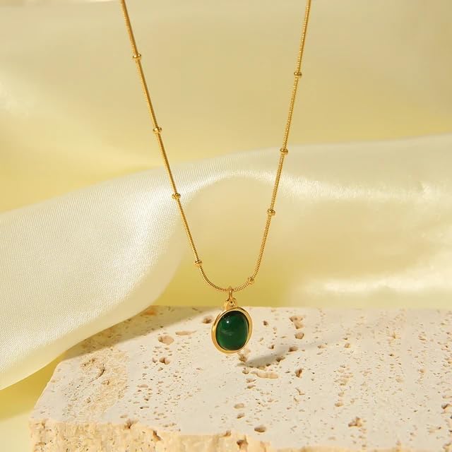 Image of Necklace Set For Women Stylish | Anti Tarnish Waterproof Stainless Steel Chain Pendant Necklaces Jewelry for Love | Gold Plated Jewellery Accessories for Woman & Girls | Birthday Gift for Wife & Girlfriend