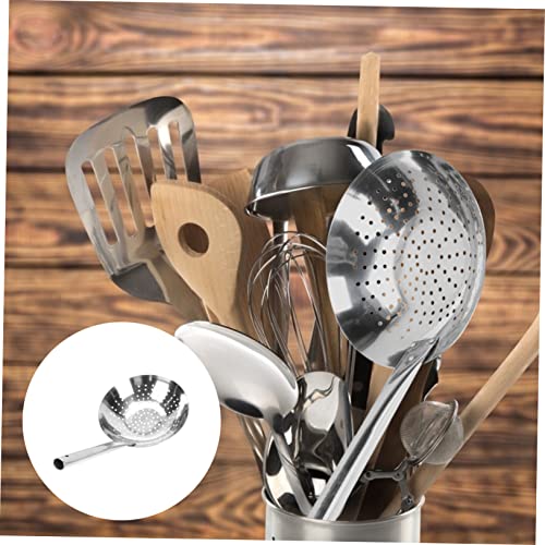 Yardwe 1Pc Coador De Fritura Coador De Malha Macarrão Espaguete Colher De Aço Inoxidável Escumadeira