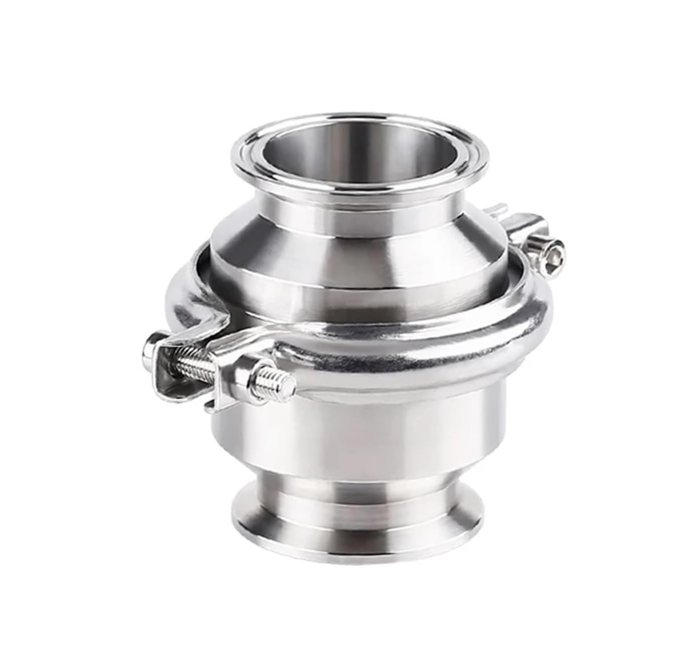 Clapet anti-retour à trois pinces acier inoxydable 304 pour tuyauterie industrielle 25x50.5