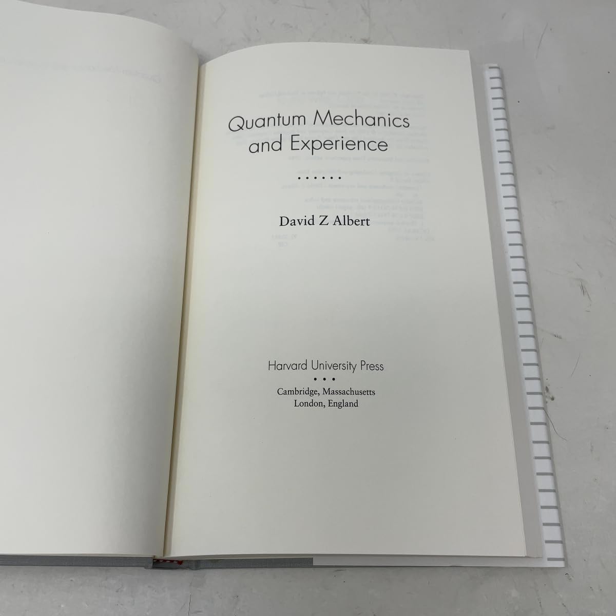 Quantum Mechanics and Experience