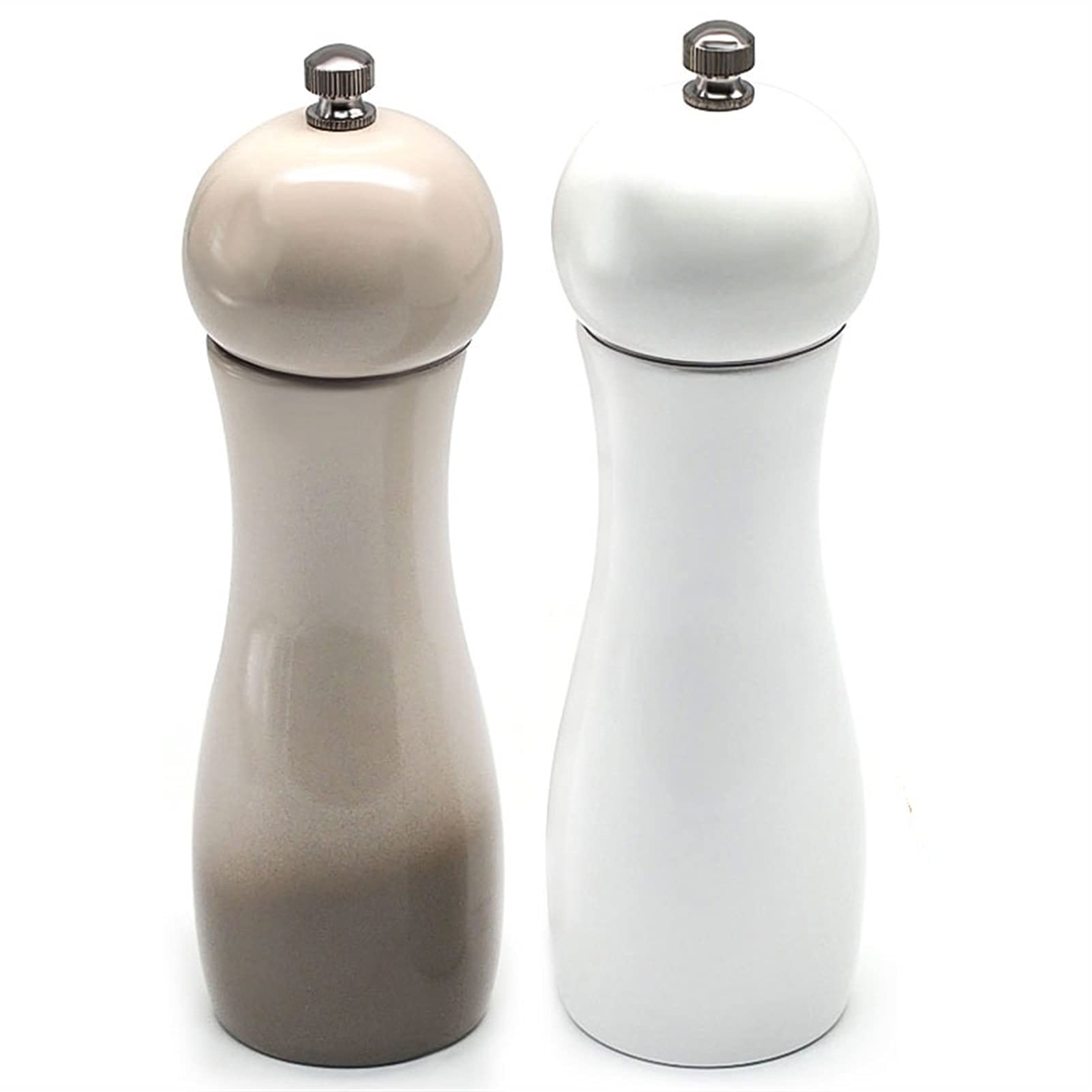 Macina Sale e Pepe Smerigliatrice di sale e pepe con cerminella ceramica regolabile rooqueness elegante peperone shaker smerigliatore pepe manuale for spezie fresche Macinaspezie ( Color : PU x 2 )