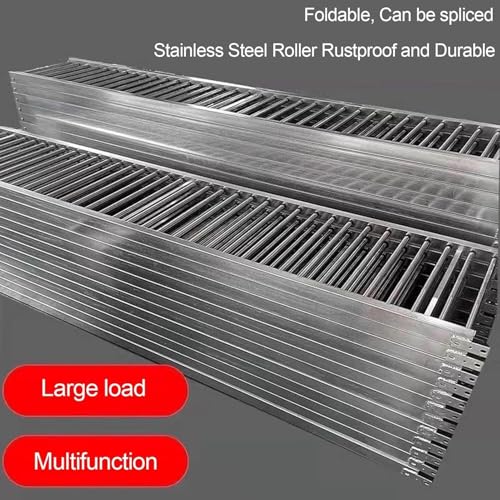 Trasportatore a rulli non alimentato per magazzini - Sistema di scorrimento di consegna 30 x 100 cm, soluzione di scarico efficiente per una facile movimentazione e trasporto dei materiali