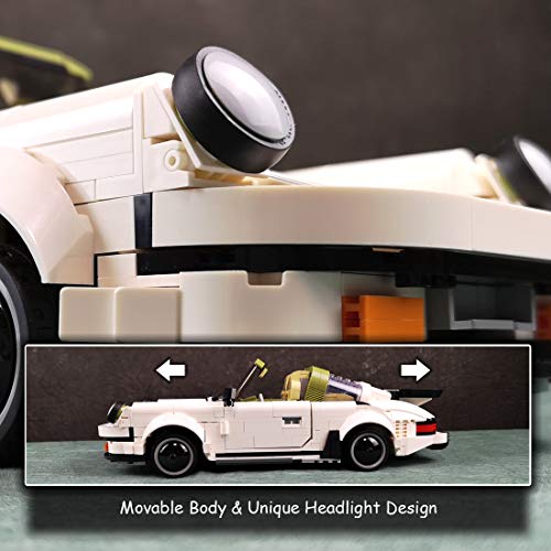 Nifeliz Mini Sports Car Turbro MOC Building Blocks and Construction Toy, Adult Collectible Model Cars Set to Build, 1:14 Scale Race Car Model (882 Pcs)