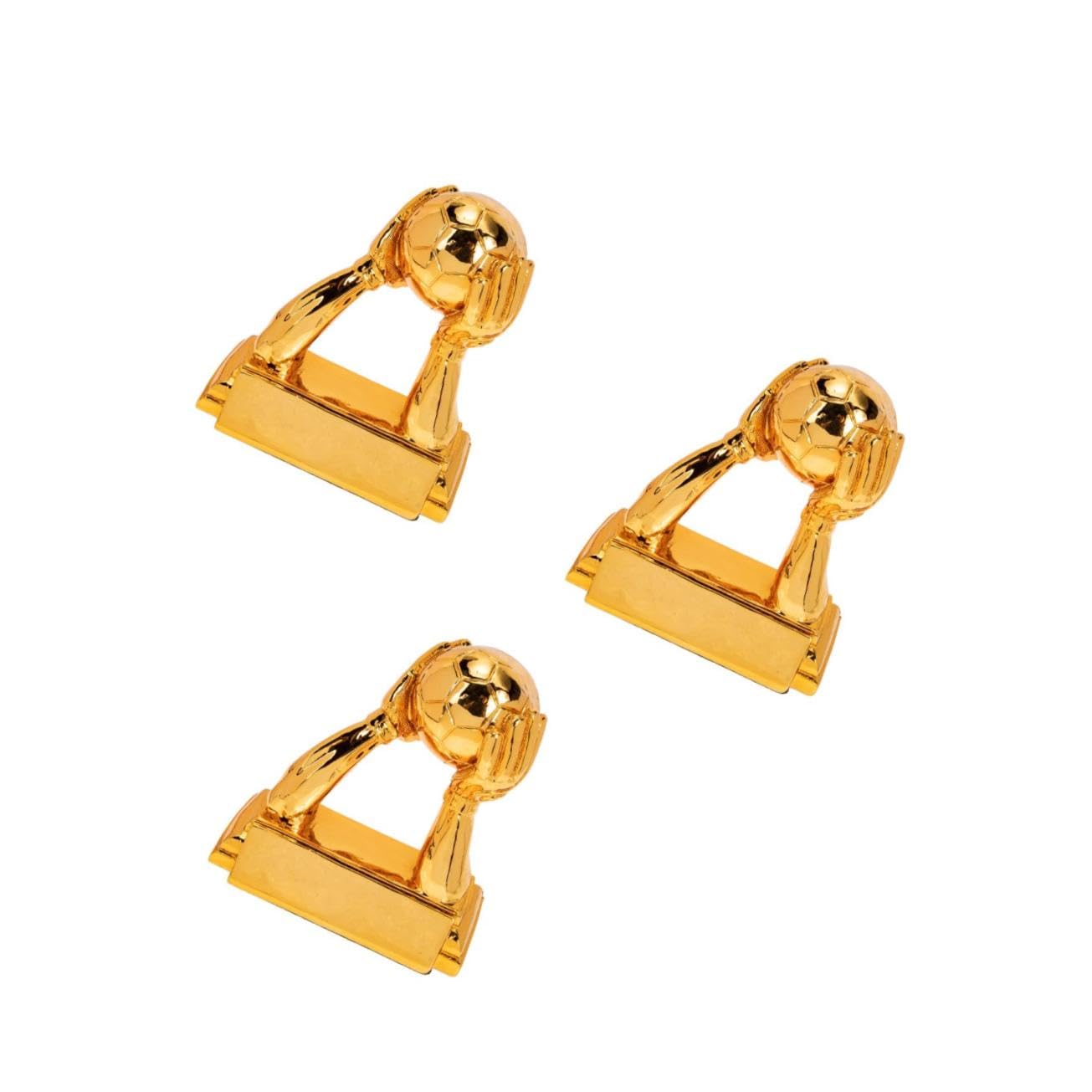 VANZACK de Futbol Cajas pequeñas cajitas pequeñas Cotillon Fiesta Adornos Guante fútbol Americano decoración de versátil Suministro de la Competencia Resina Golden