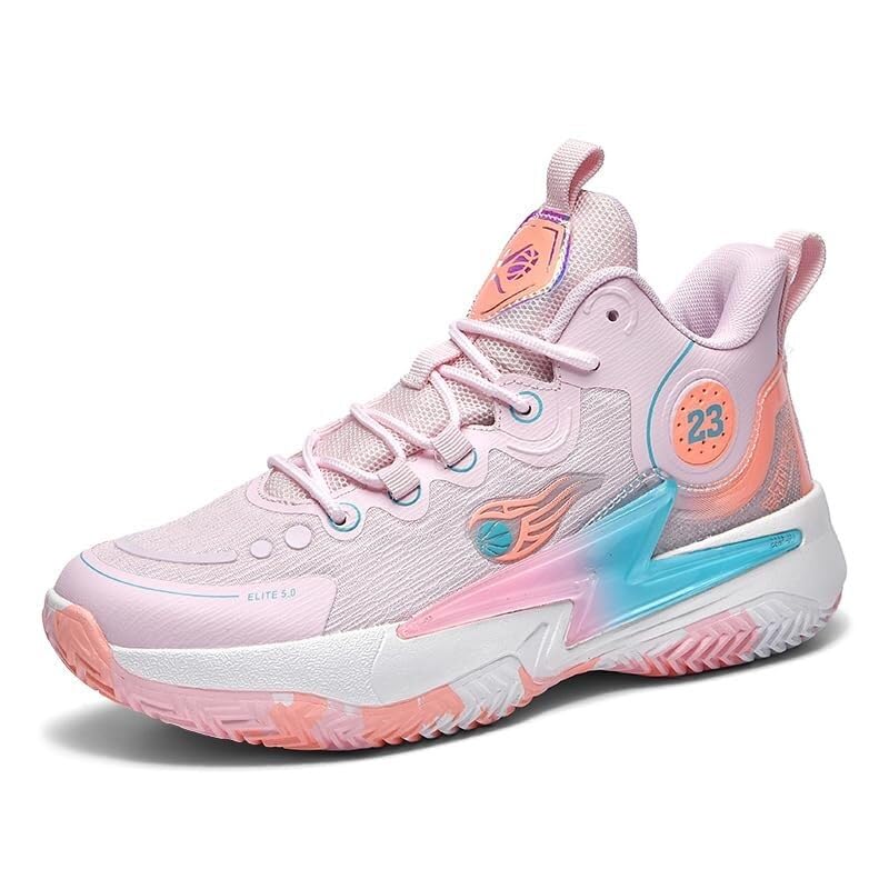 Zapatillas de baloncesto transpirables que evitan resbalones en entrenamiento.