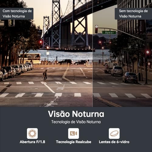 DDPAI N3 Pro Câmera Veicular Frontal e Traseira 1600P+1080P com WiFi Integrado, GPS, Sensor G Aplica