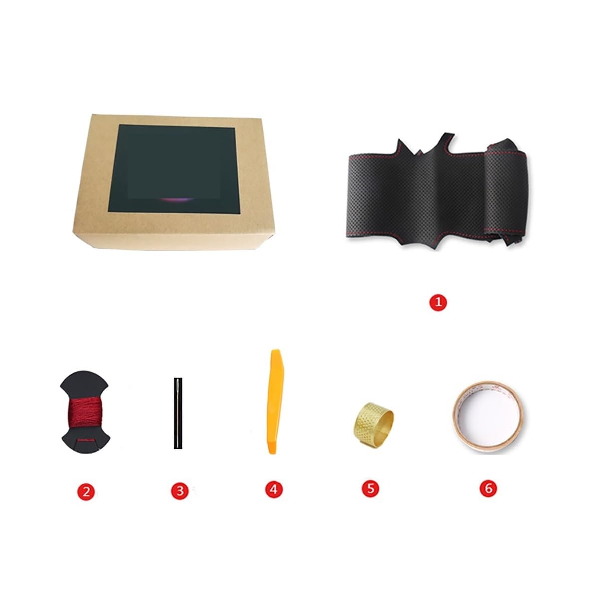 Fundas para Volante de Coche Fit 2020 para Jazz Shining Wheat Black PU