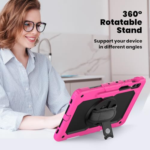 Coque Samsung Tab S10 Plus antichoc avec protège-écran et support 360 - 4