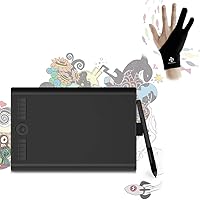 Vista 1 de GAOMON Tableta de dibujo M10K PRO y guante de dos dedos GAOMON