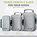 OZCHIN Smell Proof Bag with Combination Lock File Organizer Case Container Medicine Odorless Storage Lock Box Great Gift for Friend (grey, L)