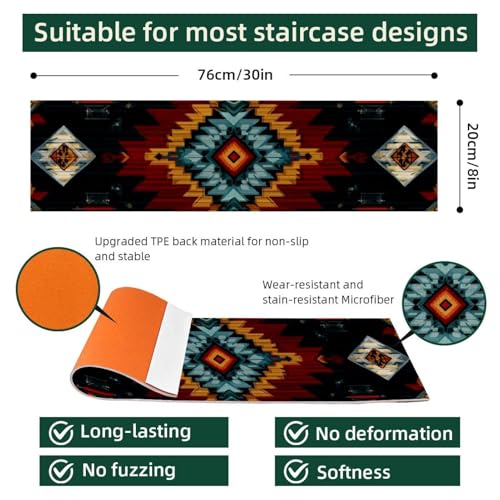 Tapis d'escalier lavables en machine et réutilisables sans résidus