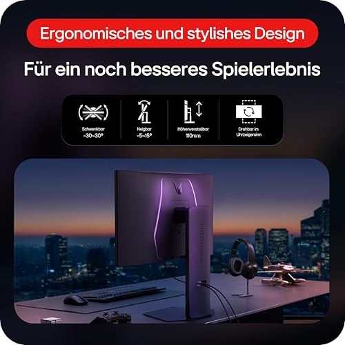 LG Ultragear™ 27G850A-B.AEU (27 Zoll) 4K UHD IPS Gaming-Monitor, 240Hz/480Hz, AMD FreeSync™, DisplayHDR™ 600, 2X HDMI 2.1, DisplayPort 2.1, Schwarz
