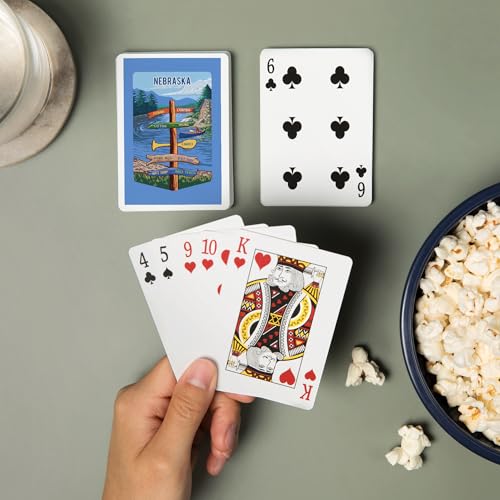 Baraja Nebraska River 52 Cartas Tamaño Poker miniatura 2