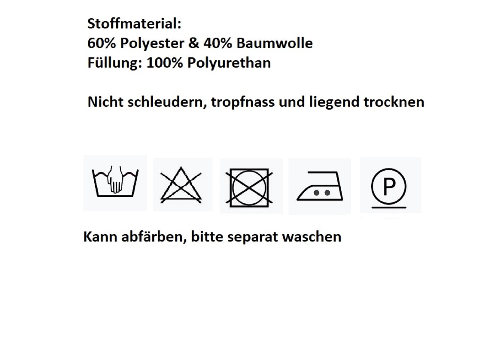 MAGMA 2er-Set Sitzkissen Stuhlkissen Polsterauflage Auflage ca. 42x46x7cm mit Breiten Schleifenbändern (Elfenbein)