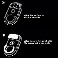 Vista 6 de Patines de ratón Ice Skates redondeados con bordes curvados para Logitech G PRO X Superlight Wireless Gaming Mouse Upgrade