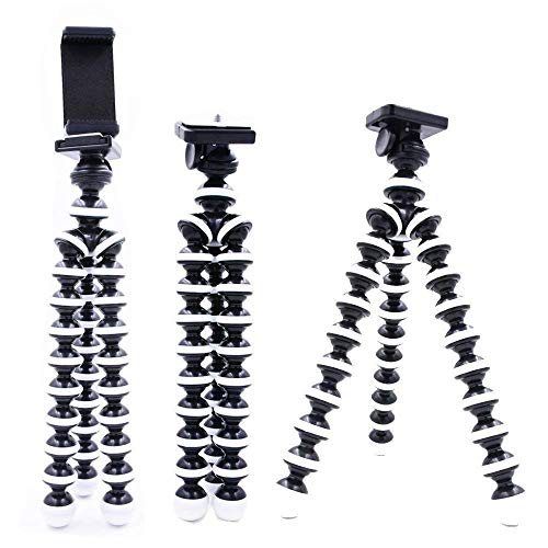 Handy-Stativ, flexibel, tragbar, Kamerahalterung, Reisestativ (Schwarz und Weiß), neu veröffentlicht und beliebt, gute… – Bild 3