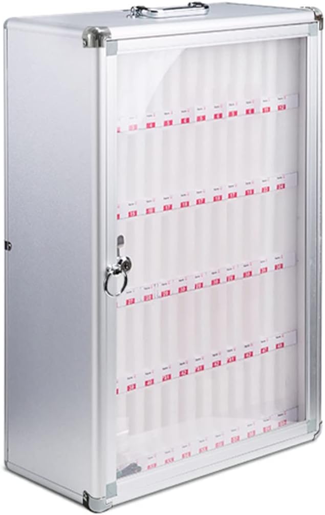 Mobile Phone Safe Box Wall-Mounted Mobile Phone Storage Cabinet Mobile Phone Case for Enterprises,Schools (OneColor 60 Slots)