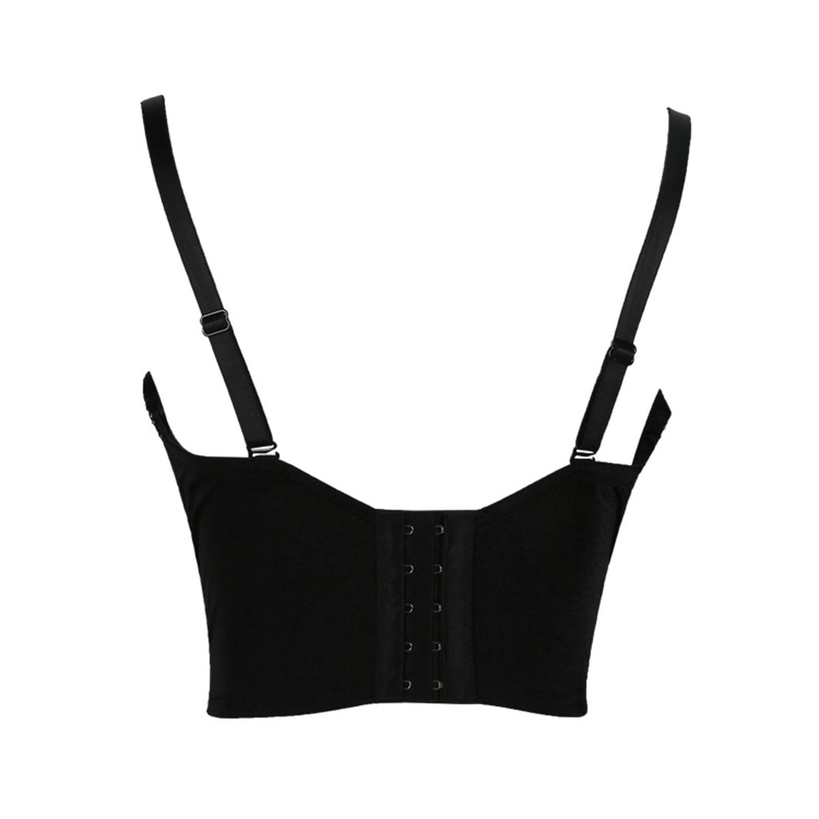 Reggicalze Europei e Americani, Ricami in Pizzo, Seni avvolti in Diamanti Luminosi, Reggiseno a Lisca di Pesce, Gilet Piccolo - Nero e Argento - 40C/L
