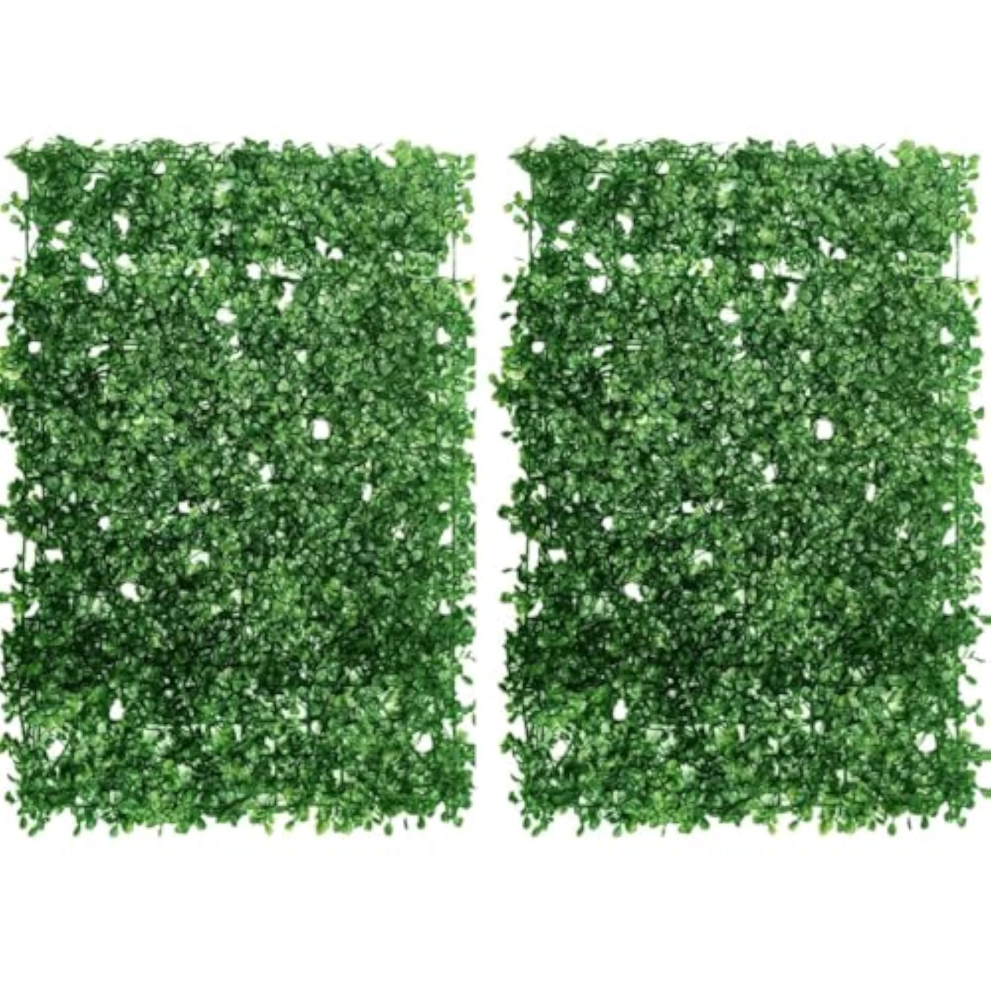 Artificial Green Hedge Panel for Wall Decor Pack of 2