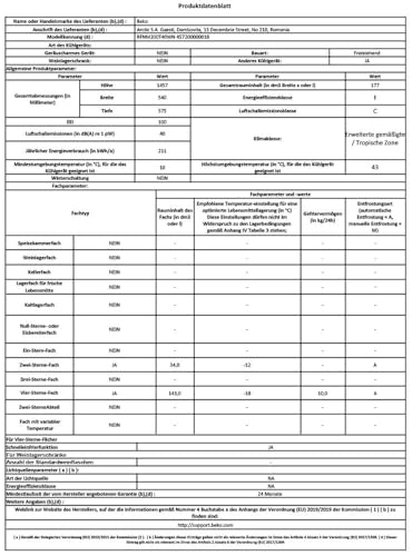 RFNM200T40WN congélateur armoire 177 - vue 8