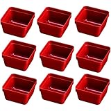 割烹漆器 7寸お重用ブロック仕切9個用仕切朱9個H-158-28