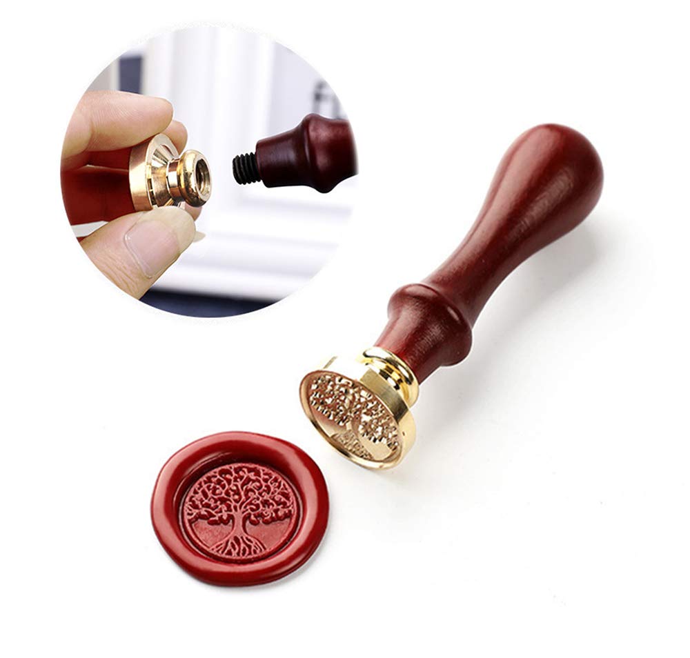 600 Stück achteckige Siegel wachs perlen Wachs Siegel Stempel Kit mit 1 Siegelstempel 24 Farbe-Siegelwachs 4 Teelichter 1 Wachs-Löffel für Umschlägen Briefe Hochzeitseinladungen Karten Geschenkbox