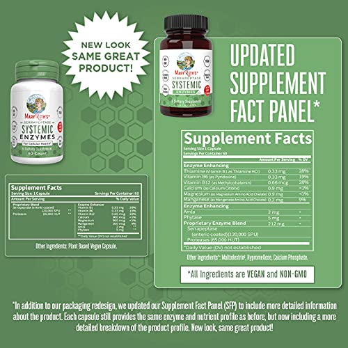 MaryRuth's Serrapeptase Enzymes Capsules