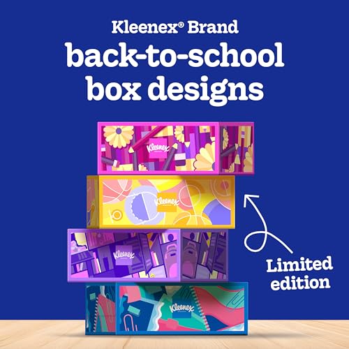 Image of Kleenex Ultra Soft Facial Tissues, 4 Flat Boxes, 120 Tissues per Box, 3-Ply (480 Total), Packaging May Vary