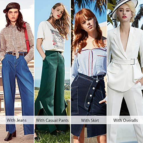 Braided Belt Women Elastic Waist Belt Leather Belt Vintage Round Buckle Adjustable Waistband For Dress Jeans Pants 5